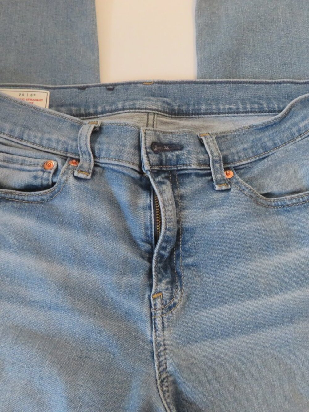GAP-Women's Classic Straight Mid Rise Jeans - Size 29 (8R) - Good Condition - Picture 5 of 10